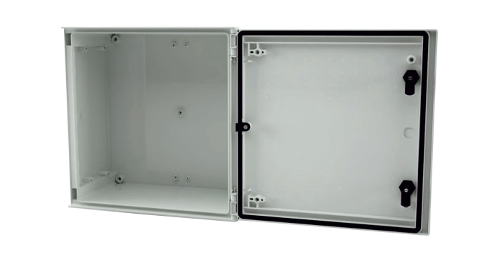 RS PRO Fibreglass Reinforced Polyester Wall Box, IP66, 400 mm x 400 mm x 200mm