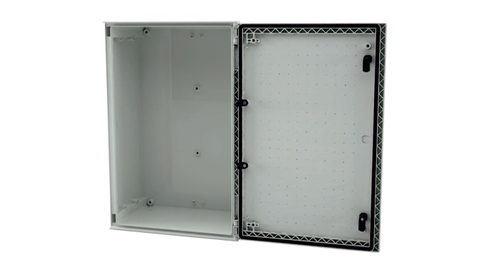 RS PRO Fibreglass Reinforced Polyester Wall Box, IP66, 600 mm x 400 mm x 230mm