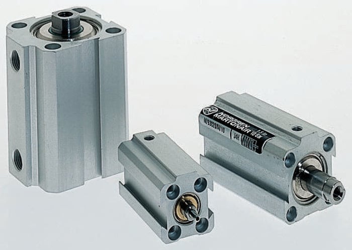 Norgren Pneumatic Compact Cylinder - 32mm Bore, 25mm Stroke, RM/91000/M Series, Single Acting