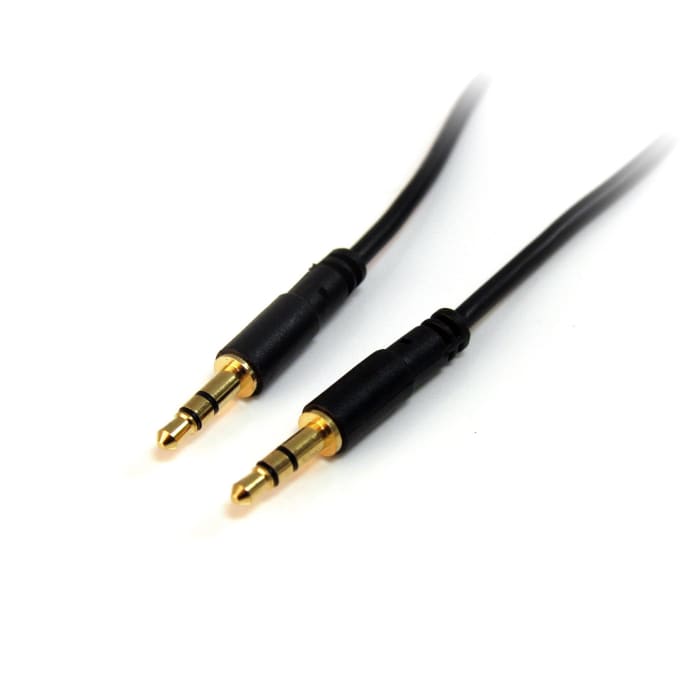 StarTech.com Male 3.5mm Stereo Jack to Male 3.5mm Stereo Jack Aux Cable, Black, 4.6m MU15MMS