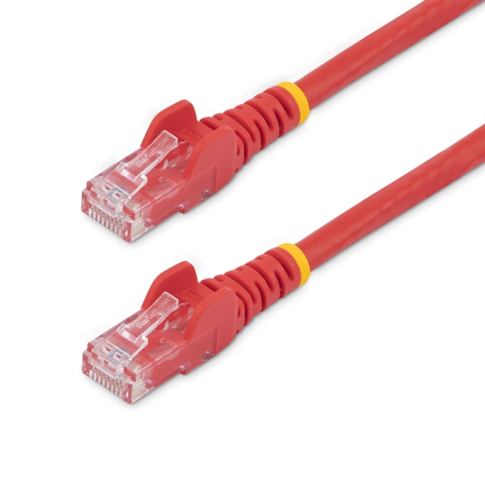 StarTech.com, 3m Cat6, Red RJ45 to Male RJ45 Male, U/UTP Unshielded, Terminated PVC Sheath