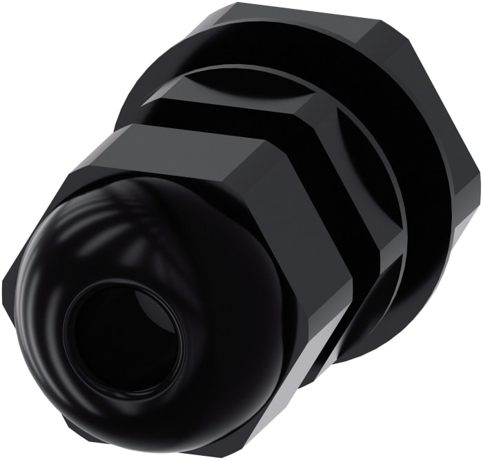 Siemens SIRIUS ACT Series Black Plastic Cable Gland, M25 Thread, 9mm min., 14mm max., IP66, IP67, IP69 (IP69K)