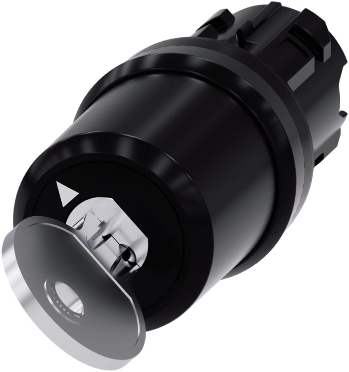 Siemens SIRIUS ACT 3SU10 2-position Key Switch Head, Momentary, 22mm Cutout