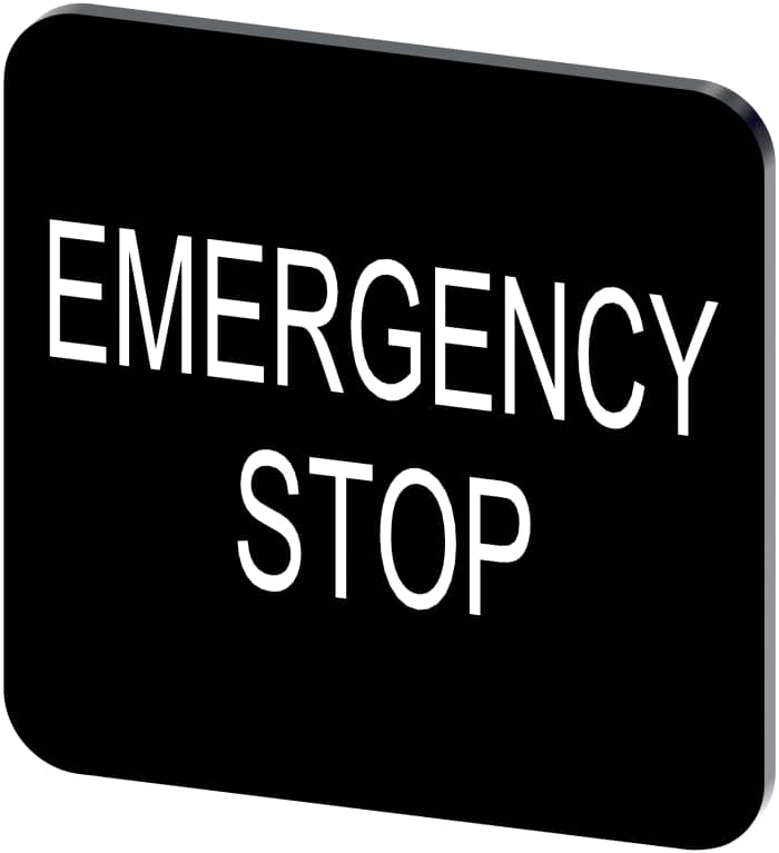 3SU19000AF160DA0 Siemens Siemens Labeling plate, Emergency Stop