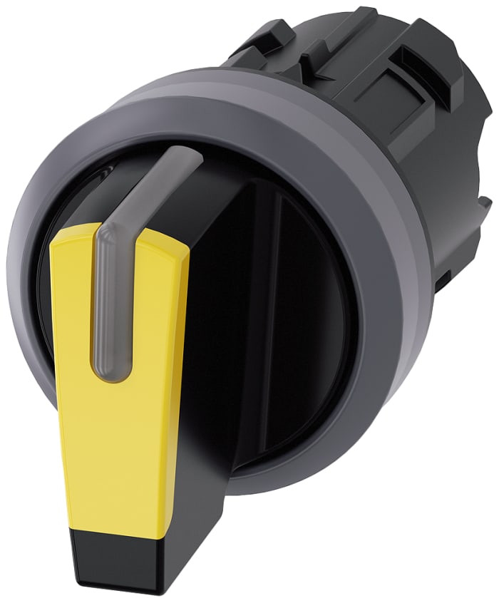 Siemens SIRIUS ACT 3-position Selector Switch Head, Latching, 22mm Cutout