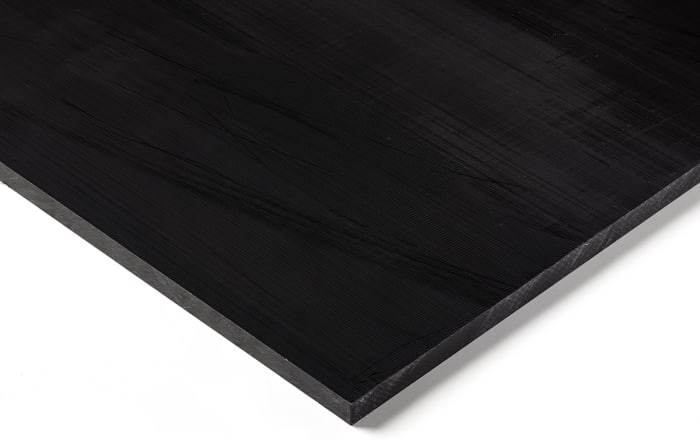 RS PRO Black Nylon Plastic Sheet, 500 mm x 500 mm x 50 mm