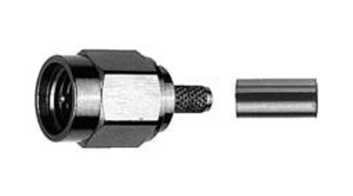 Telegartner, Plug Cable Mount SMA Connector, 50Ω, Crimp Termination, Straight Body