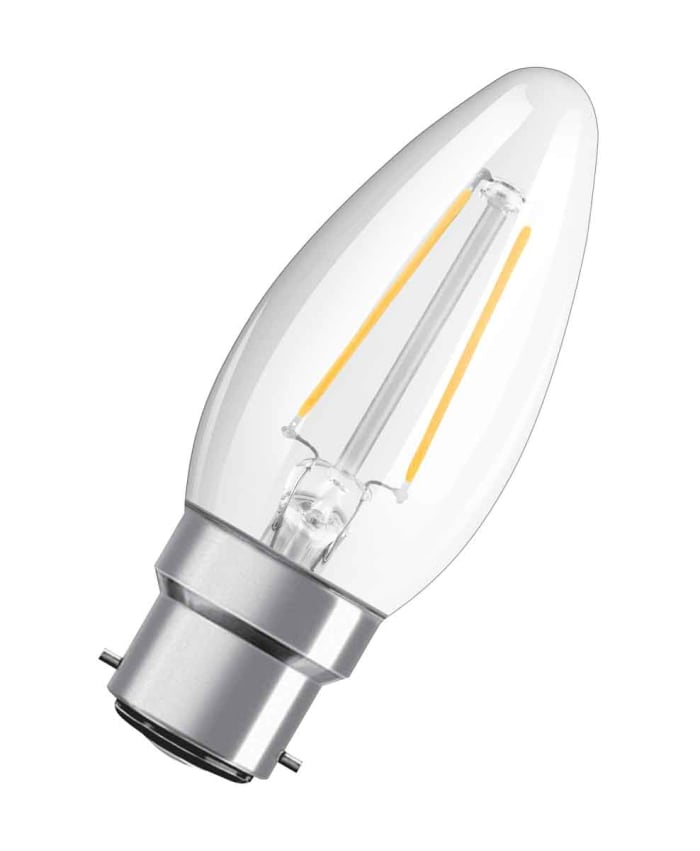 Lampe GLS à LED B22d Osram, 2,5 W, 250 lm, 2700K, Blanc chaud