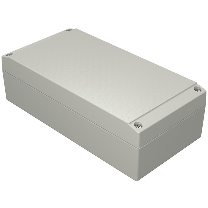 Rose Aluform Series Grey Die Cast Aluminium Enclosure, IP66, IK09, Grey Lid, 200 x 100 x 61mm