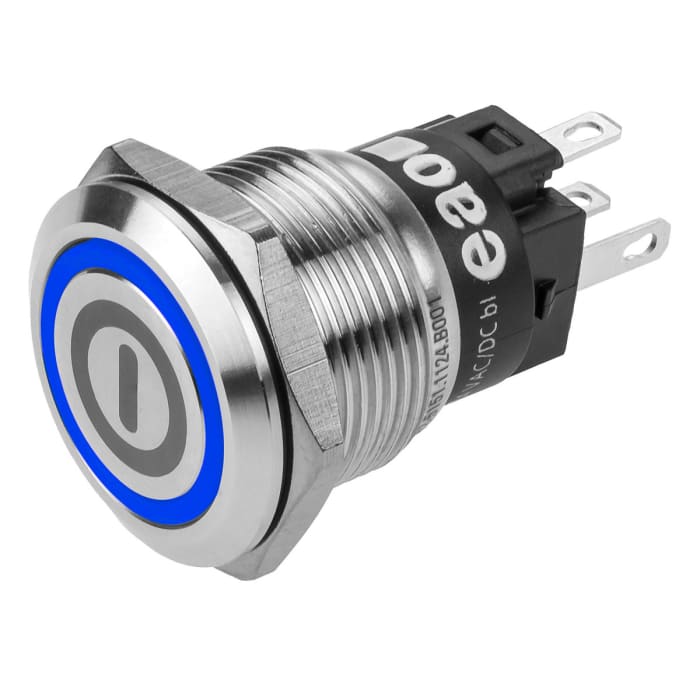 825151.2123.B001 EAO EAO CO Latching Blue LED Push Button Switch