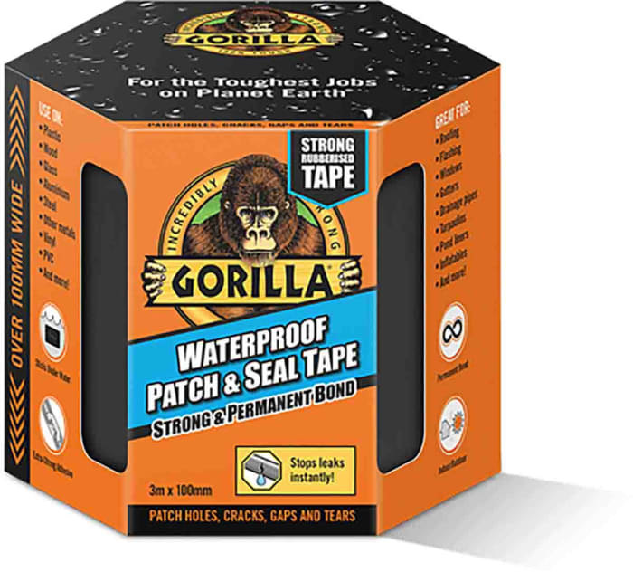 GORILLA GLUE EUROPE LTD 3044720 Duct Tape 3m x 100mm Black