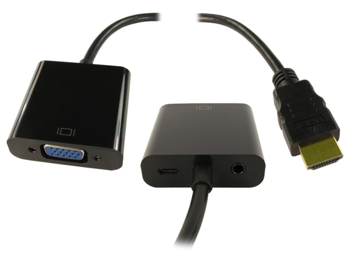 RS PRO AV Adapter, Male HDMI to Female VGA