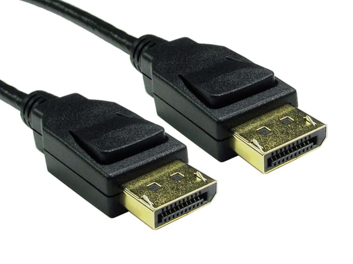 Cable DisplayPort negro RS PRO, con. A: DisplayPort macho, con. B: DisplayPort macho, long. 3m