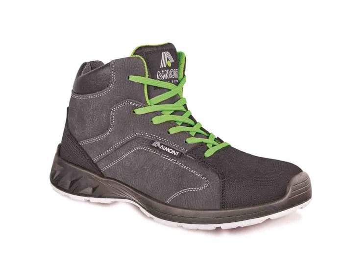 AIMONT DIAMONT METAL FREE Black/Grey Polymer Toe Capped Unisex Safety Boots, UK 11, EU 46