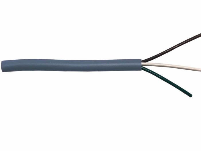 Câble de données RS PRO, 3x 0,25 mm², 23 AWG, Non blindé, 100m