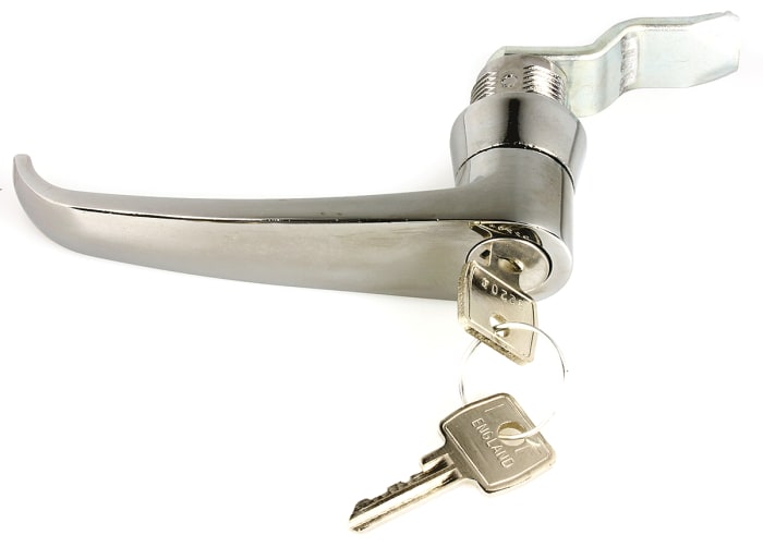 Euro-Locks a Lowe & Fletcher group Company Silver Locking Handle, L-Handle