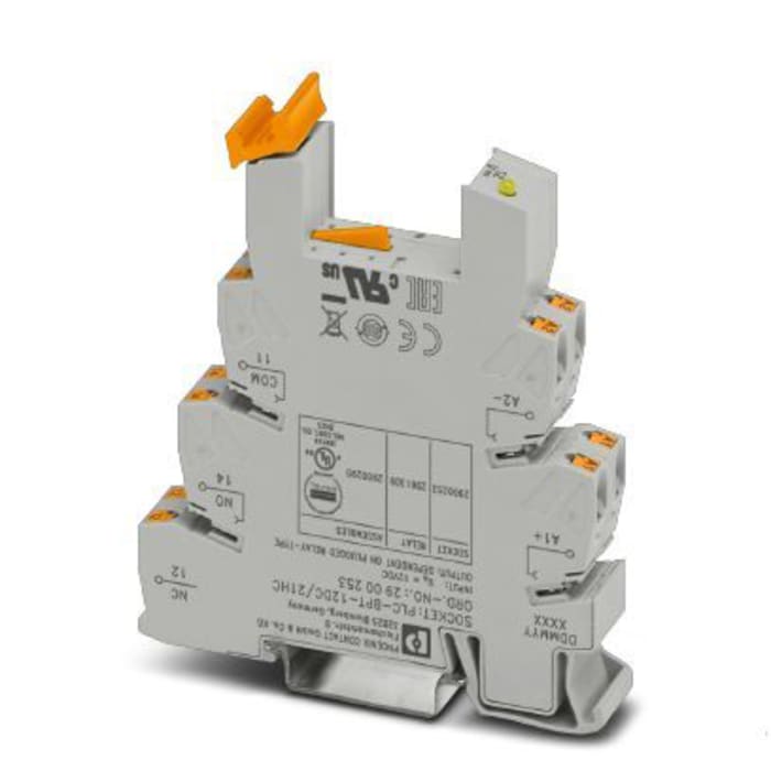 Phoenix Contact PLC-BPT-12DC/21HC DIN Rail Relay Socket