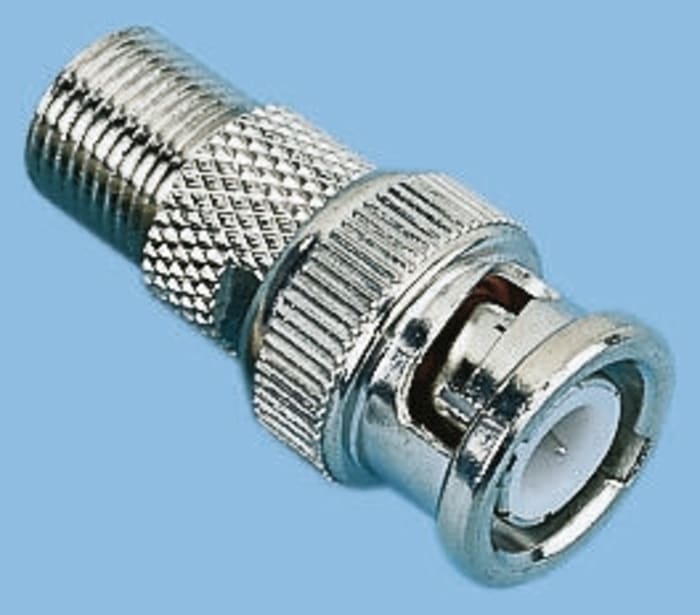 Vitelec Straight RF Adapter BNC Plug to Type F Socket
