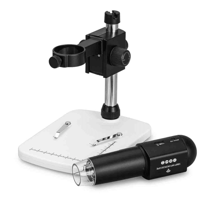 RS PRO, RS PRO Wi-Fi Digital Microscope, 3M, 5M, 8M, 12M pixels, 10 → 230X  Magnification, 196-4079