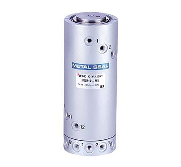 SMC MQR Aluminium Pneumatic Rotary Union, M5 x 0.8