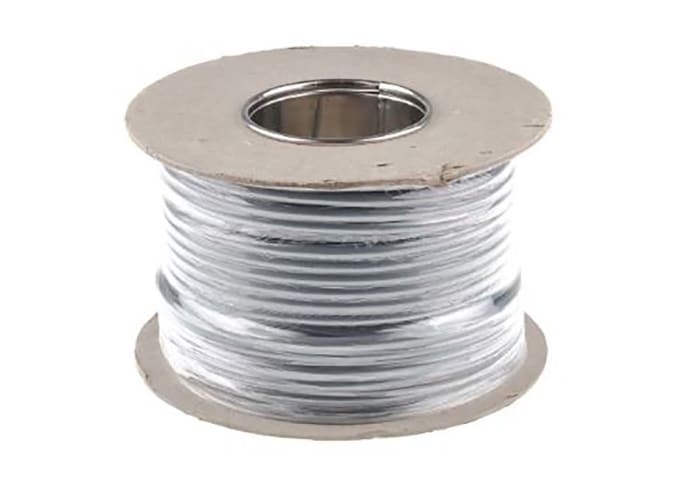 Câble de commande RS PRO, 3 x 1 mm², gaine en PVC, Gris, 50m