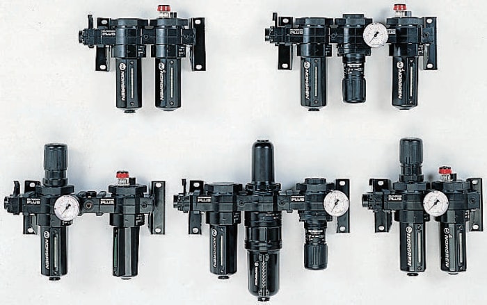 Norgren G 1/4 FRL, Automatic Drain, 40μm Filtration Size - Without Pressure Gauge