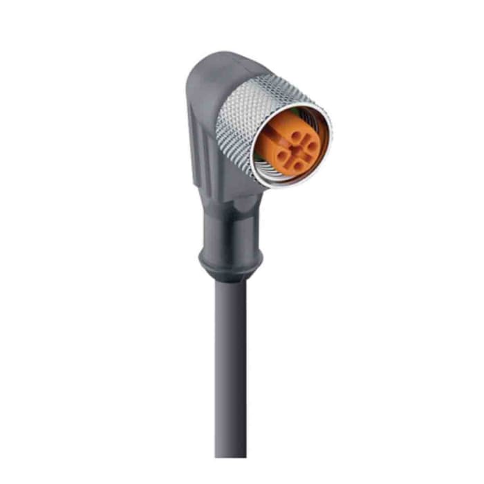lumberg automation rkwt series angled female m12 to free end cordset 4 core 5m cable