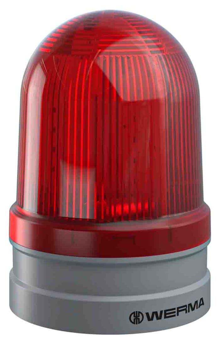 Balise à LED Rouge Werma série EvoSIGNAL Maxi, 115 → 230 V c.a.