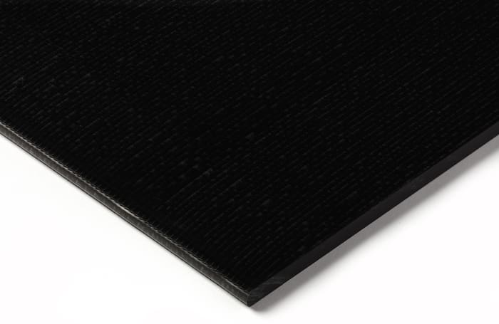 RS PRO Black Plastic Sheet, 500mm x 330mm x 6mm