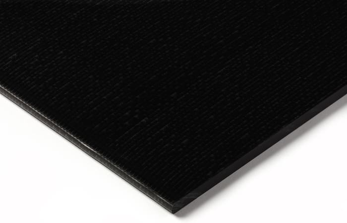 RS PRO Black Plastic Sheet, 500mm x 330mm x 20mm