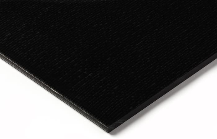RS PRO Black Polyoxymethylene Plastic Sheet, 500 mm x 330 mm x 25 mm