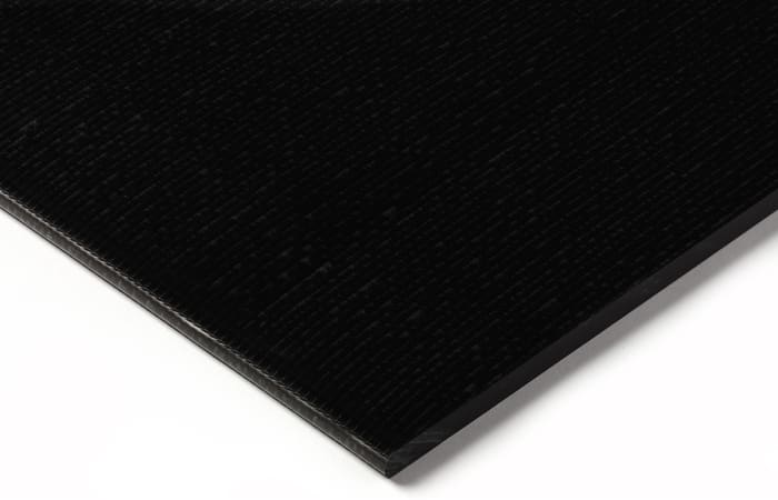 RS PRO Black Plastic Sheet, 500mm x 330mm x 50mm