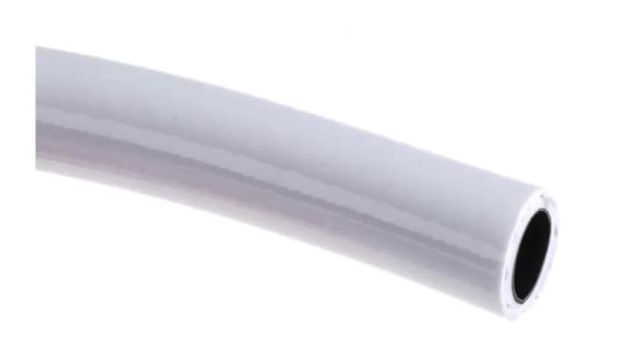RS PRO PVC, Hose Pipe, 10mm ID, 16mm OD, White, 10m