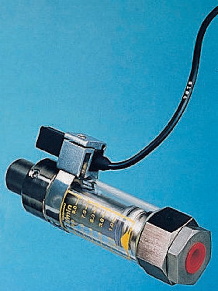 Parker SO Series Variable Area Flow Meter, 1 L/min Min, 9 L/min Max