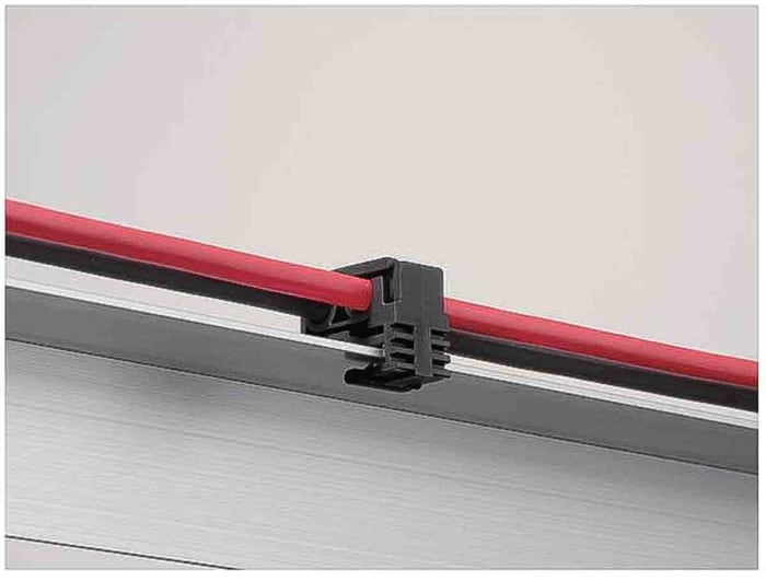 HellermannTyton Black PA 11 Cable Clip, 7.1mm Max. Bundle