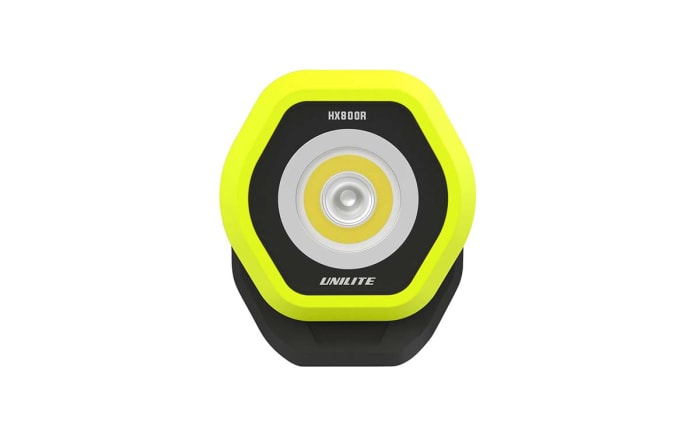 Luz de trabajo, Unilite, HX800R, Luz de trabajo, LED, 7 W, 3,7 V, Sí, IP65, Nylon, 94mm, 35,5 mm, 80 mm, 93,5 x 80 x