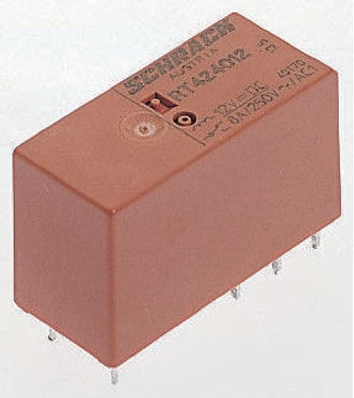 TE Connectivity PCB Mount Non-Latching Relay, 230V Coil, 8A Switching Current, DPDT