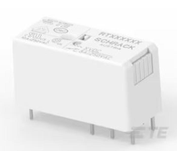 Relé de potencia sin enclavamiento TE Connectivity RT2 de 2 polos, DPDT, bobina 24V dc, 8A, Montaje en PCB