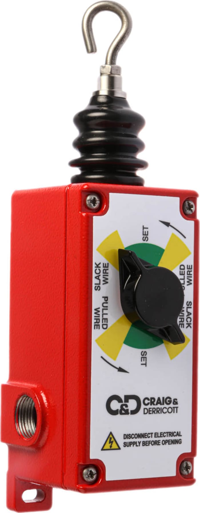 Craig & Derricott GWN Rope Pull Switch, 50m, NO/2NC, Straight