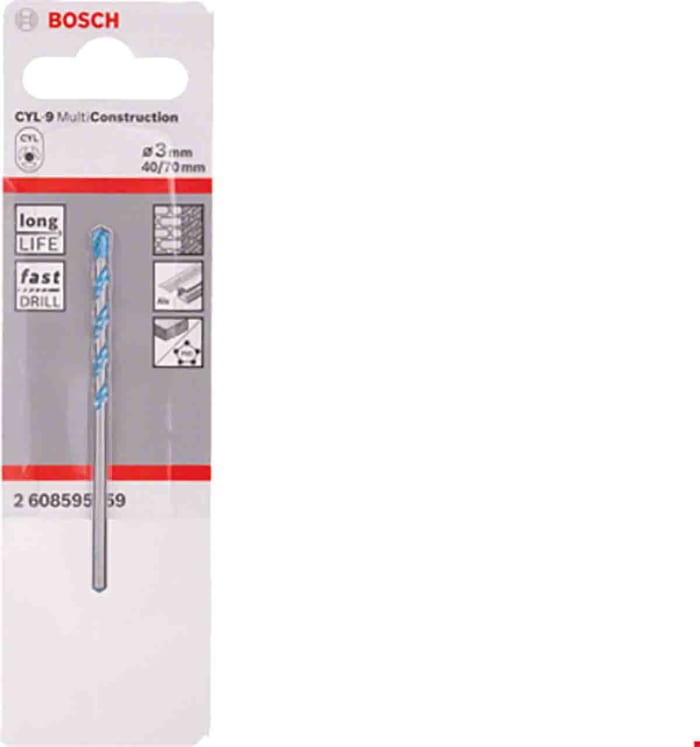 Bosch Steel Twist Drill Bit, 7mm Diameter, 100 mm Overall