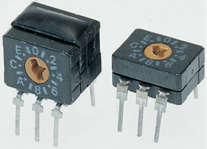 Omron 10 Way Through Hole DIP Switch, Rotary Flush Actuator