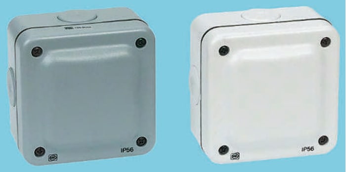 MK Grey Junction Box, IP56, 175 x 115 x 40mm