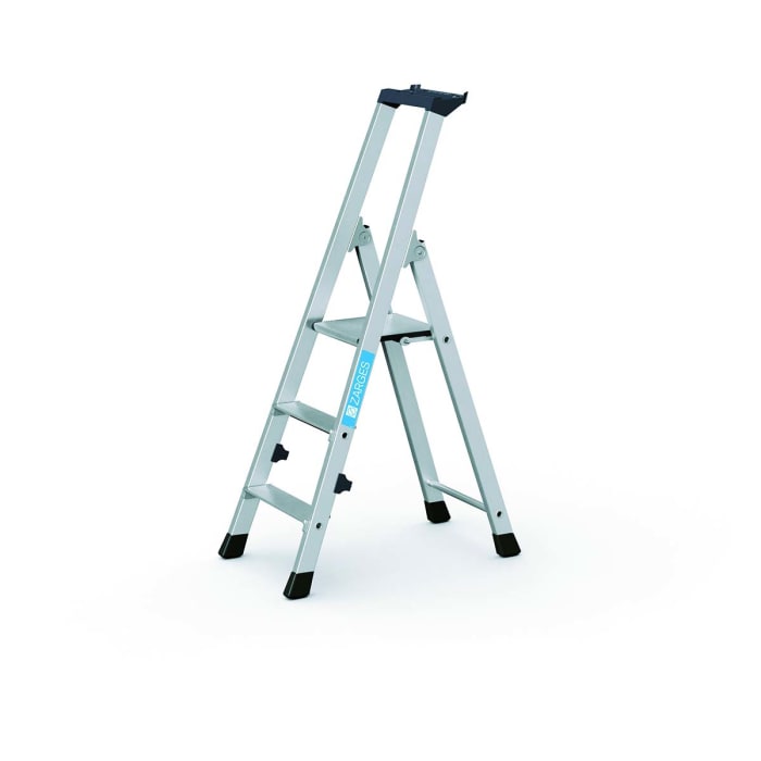 Escalera de tijera Zarges de Aluminio 2.6m, 3 peldaños 1.22 m