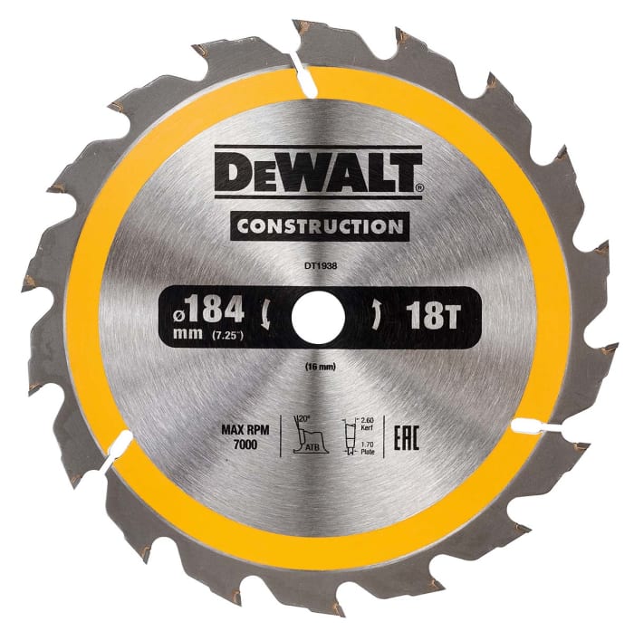 Dewalt circular saw blades 184mm top