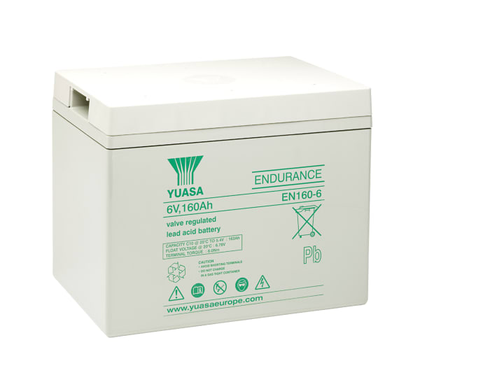Yuasa 6V M8 Sealed Lead Acid Battery, 160Ah