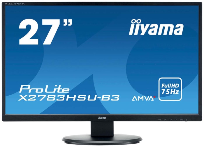 iiyama ProLite 27in LED Monitor, 1920 x 1080pixels