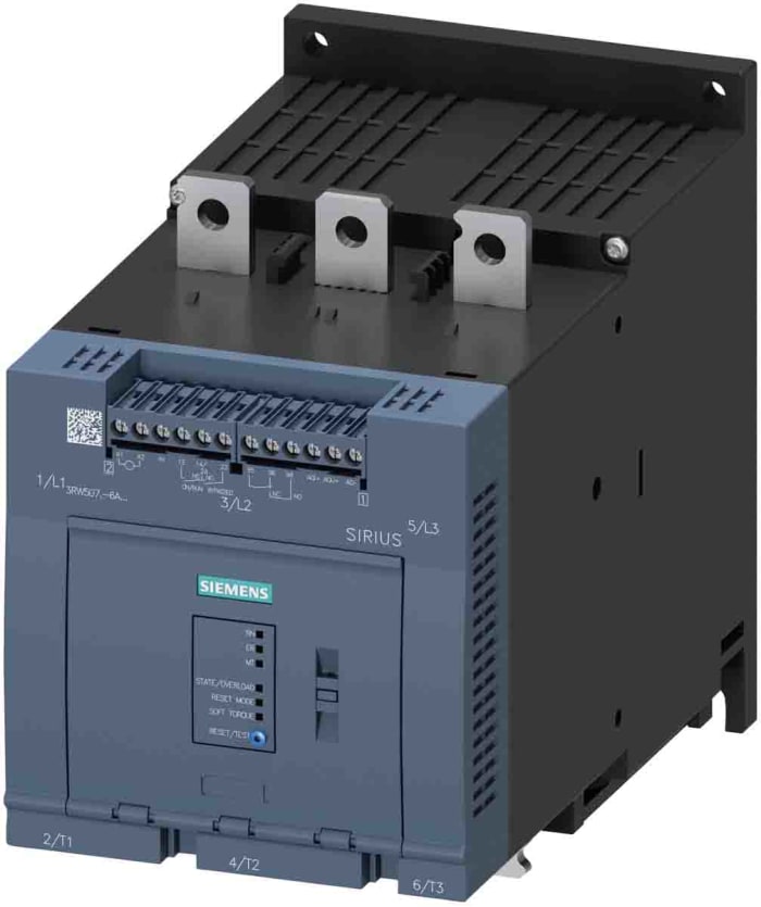 Siemens SIRIUS 3RW Soft Starter, , 200 kW, 200 → 480 V ac, 3 Phase