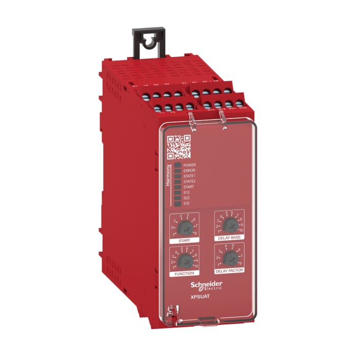 Schneider Electric Harmony XPS/ Preventa XPS XPSU Emergency Stop Safety Relay, 24V ac/dc, 3-Channel, 7 Safety Contacts