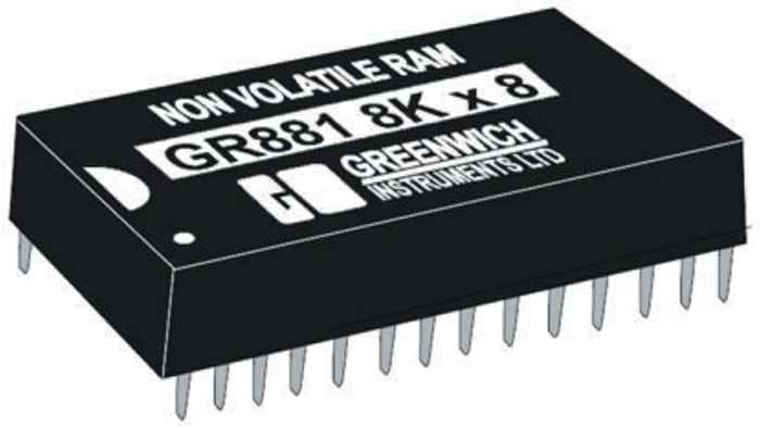 Greenwich Instruments 64kbit 100ns NVRAM Memory, 28-Pin, GR881
