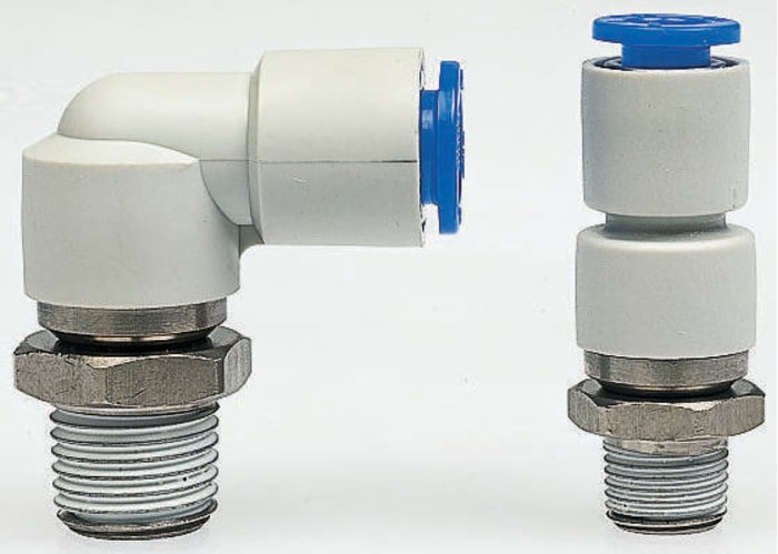 SMC KS Series, R 1/4, Threaded-to-Tube Connection Style